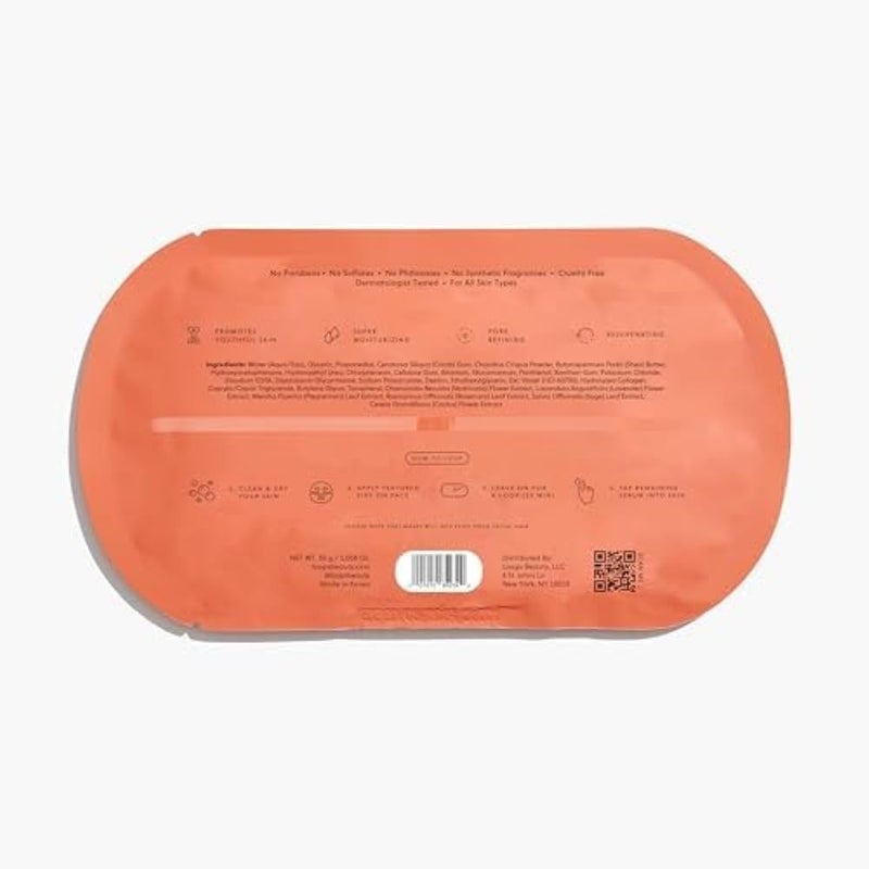 LOOPS WEEKLY RESET - Rejuvenating Hydrogel Face Mask - Rejuvenate, Hydrate, Refine and Visibly Plump for Youthful Glow - Super Moisturizing and Pore Refining - Reduces Signs of Puffiness - 1 Pc - Image 3